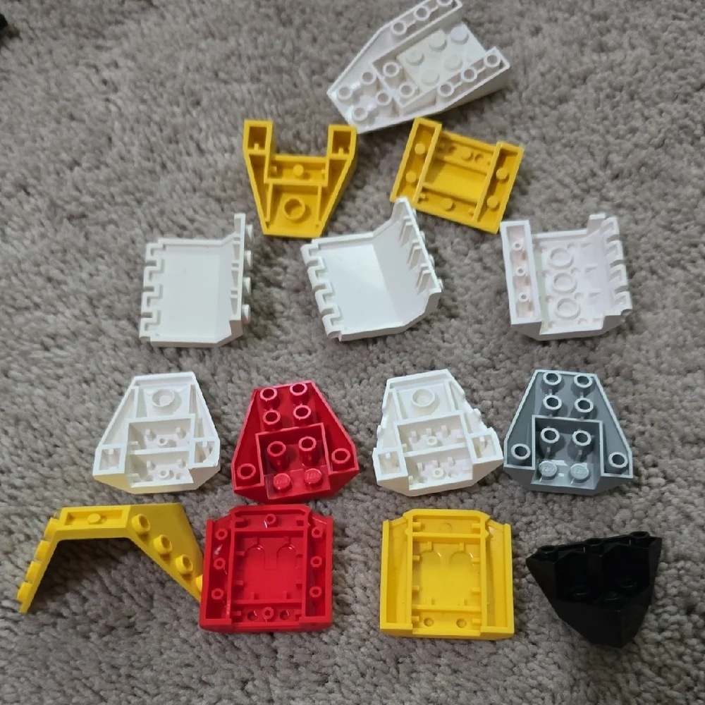 LEGO Hood Set in Yellow, White, Red, and Black